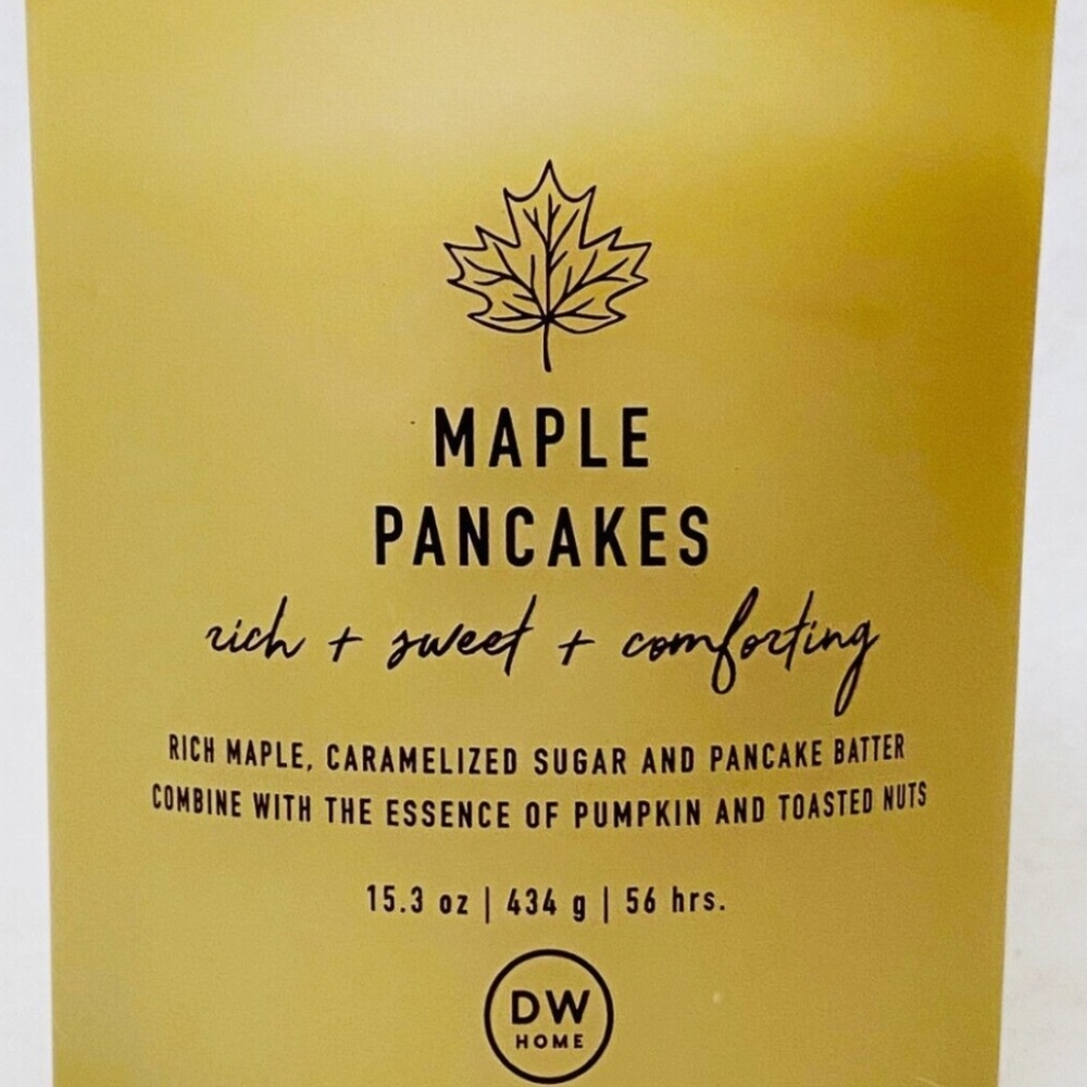 DW home candle maple pancake 15.3oz **SHIPS FEDEX***